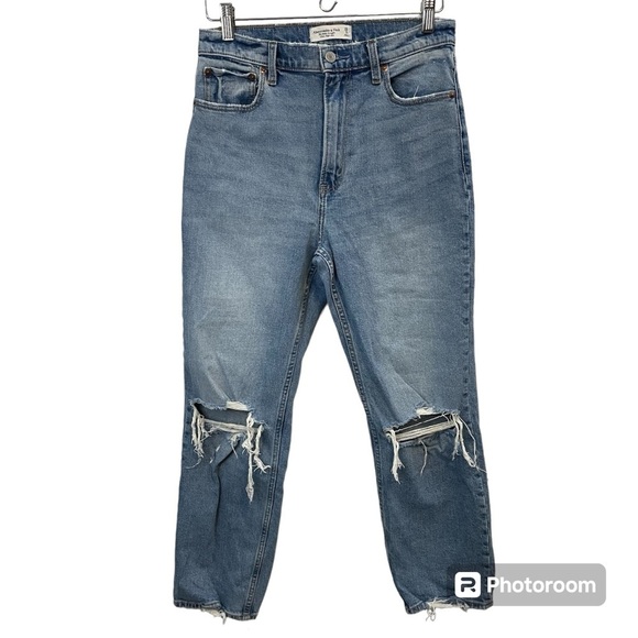 Abercrombie & Fitch Denim - Abercrombie & Fitch The Ankle Straight Ultra High Rise Jeans